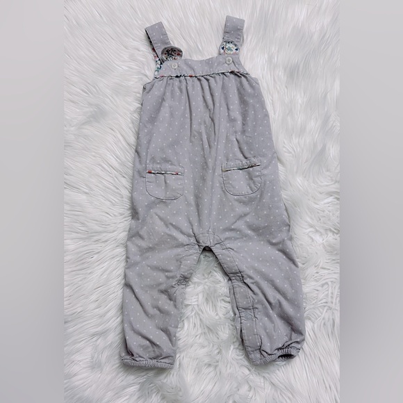 BabyBoden Outfit Set, Cord Overalls 18–24M, Floral Shirt 2–3T | Woodland Print - Picture 2 of 4